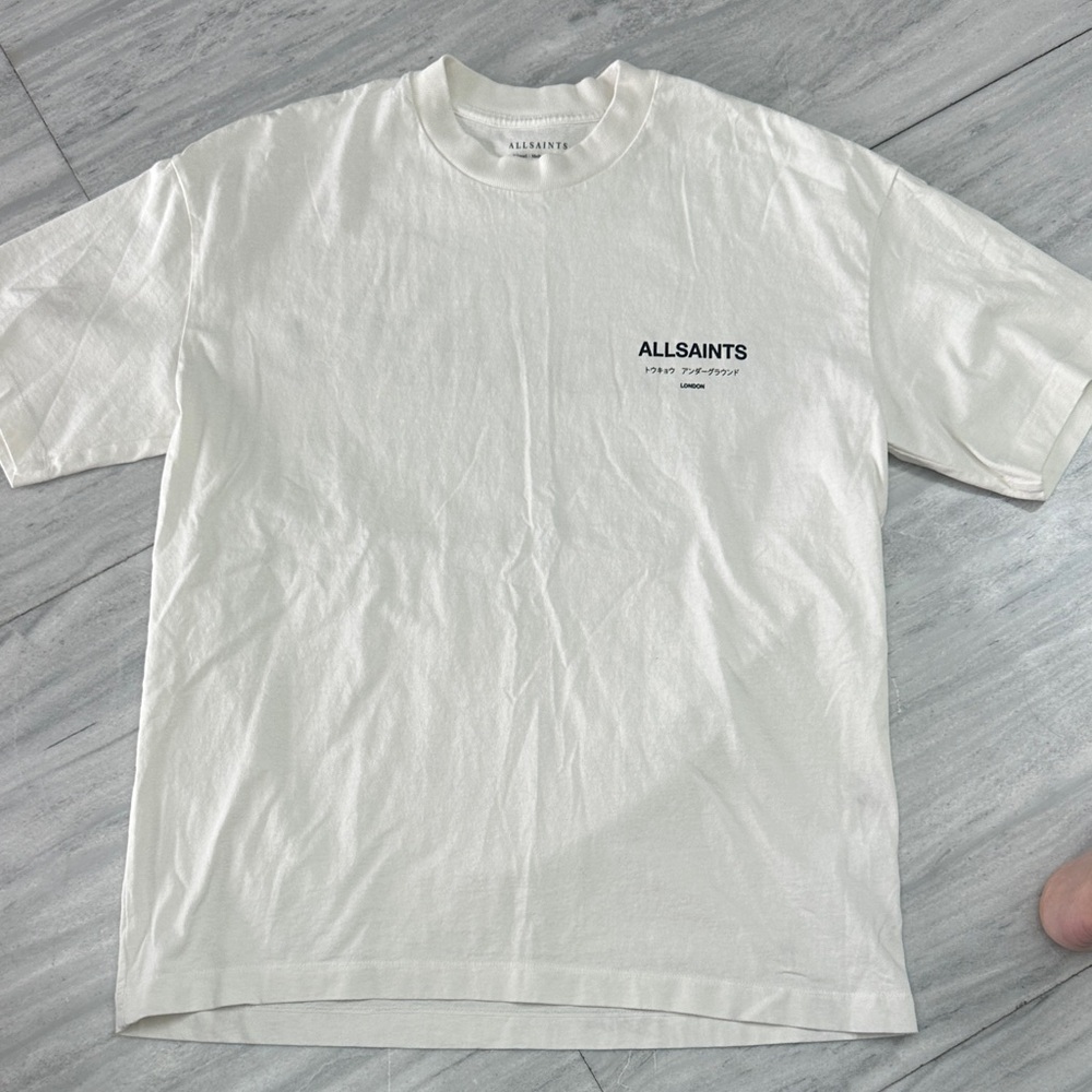 All Saints Ivory Graphic Tee